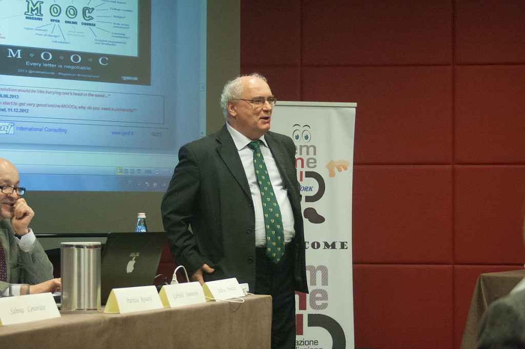 Andrea Mondini parla al meeting LISIAI a Mestre