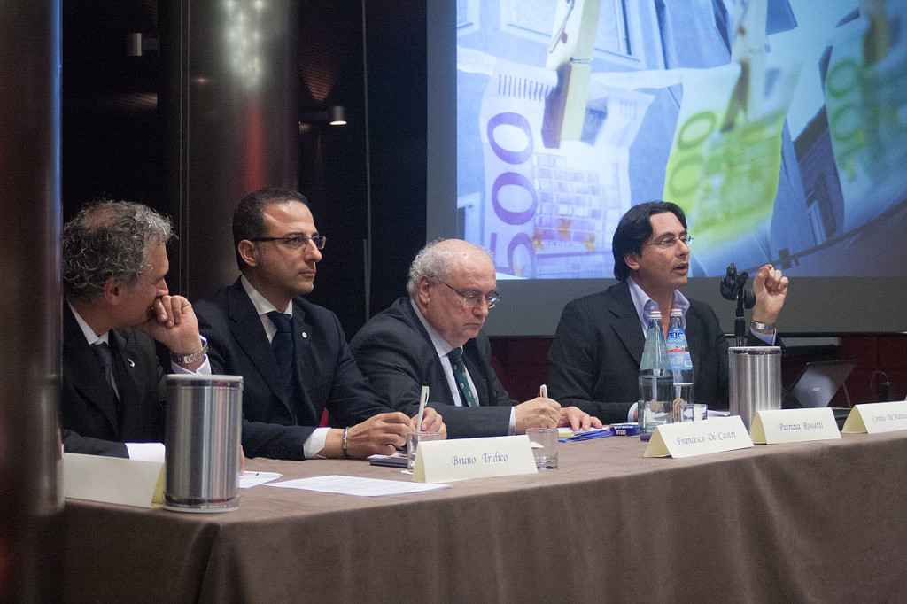 Roberto Taroni, Bruno Tridico, Andrea Mondini e Francesco Di Castri