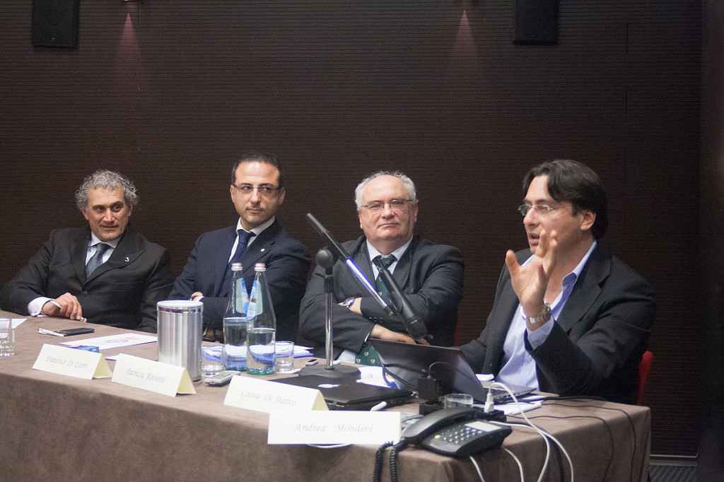 Roberto Taroni, Bruno Tridico, Andrea Mondini e Francesco Di Castri
