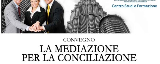 Federconvalido al convegno: La mediazione per la conciliazione. Bergamo, 12 giugno 2014.