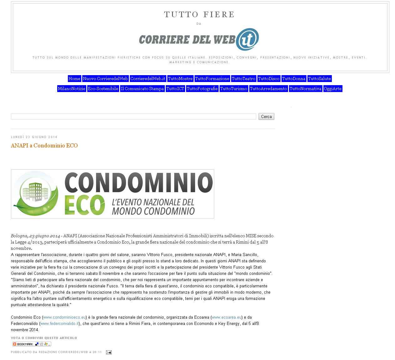 Tuttofiere_corriere-del-web_ANAPI a Condominio ECO